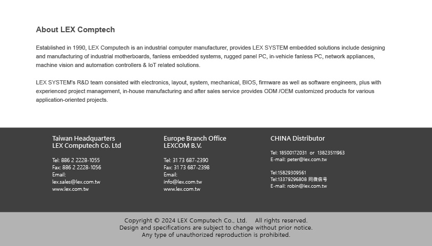 LEX COMPUTECH CO.,LTD.