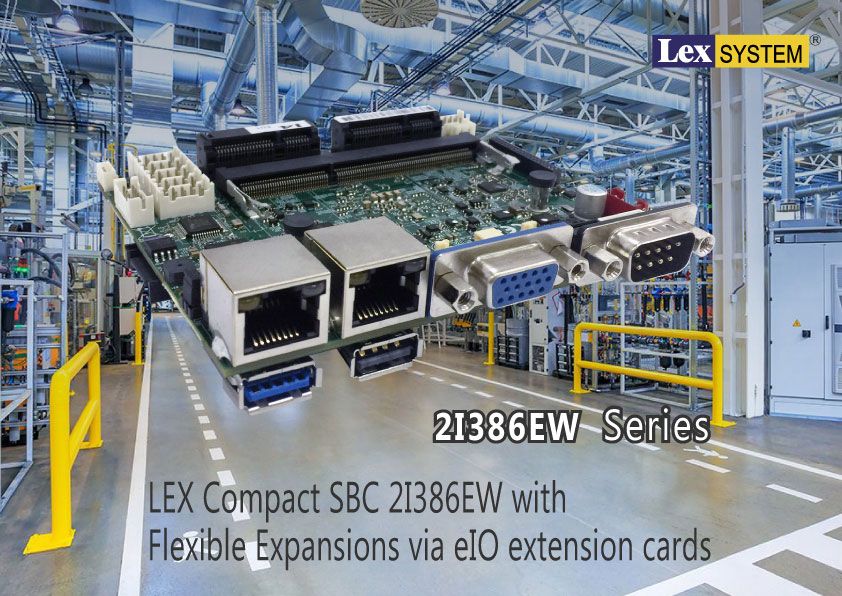 2I386EW - LEX Compact SBC 2I386EW with Flexible Expansions via eIO extension cards