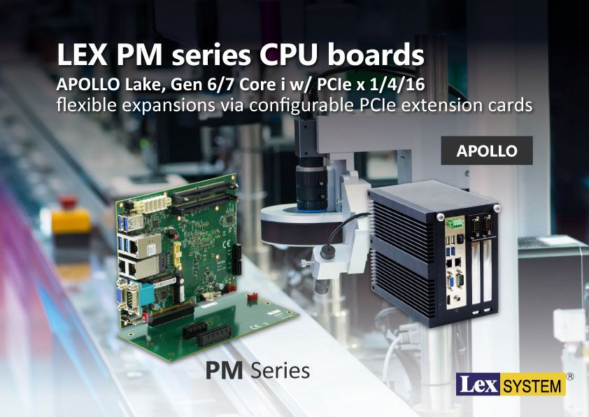 APOLLO - LEX PM series CPU boards ( PM170DW / PM610DW / PM390CW )