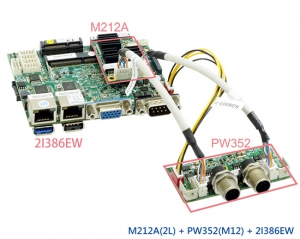 单板电脑-M212A-2L-PW352-M12-2I386EW Bay Trail Pico ITX Embedded SBC
