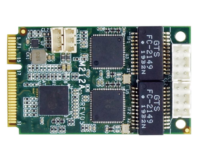 Mini PCIe カード,,ネットワークと通信-M212A_2L