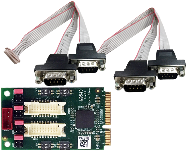 Mini PCIe カード,,シリアル通信カード-M954C_b2