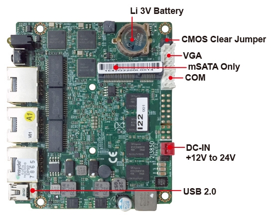 Single Board Computer-2I385D-Bay Trail Pico ITX Embedded SBC