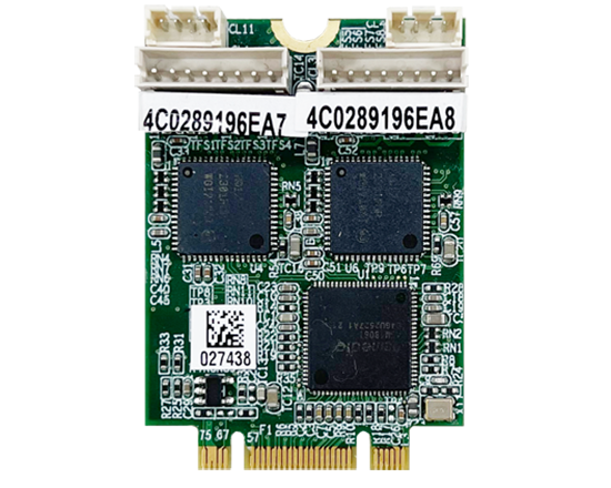 Networking / Communication-NF212B- M.2 B-key 3042 PCIe to 2 Port 10 / 100 / 1000 LAN board