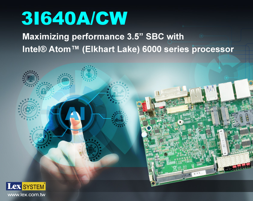 Maximizing performance 3.5” SBC with Intel Atom (Elkhart Lake) 6000 series processor