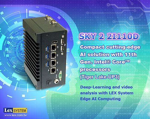SKY 2 - 2I110D - Compact cutting-edge AI solution with 11th Gen. Intel&reg; Core&trade; processors (Tiger Lake-UP3)